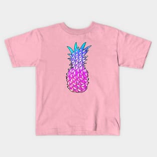 Pineapple Spaceship Earth Kids T-Shirt